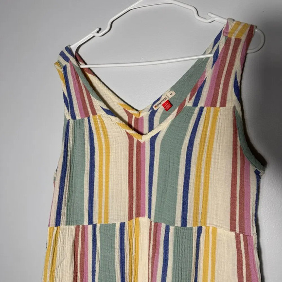 Marine Lawyer Corrine Maxi Dress Multi Striped size XL with pockets - Picture 5 of 13